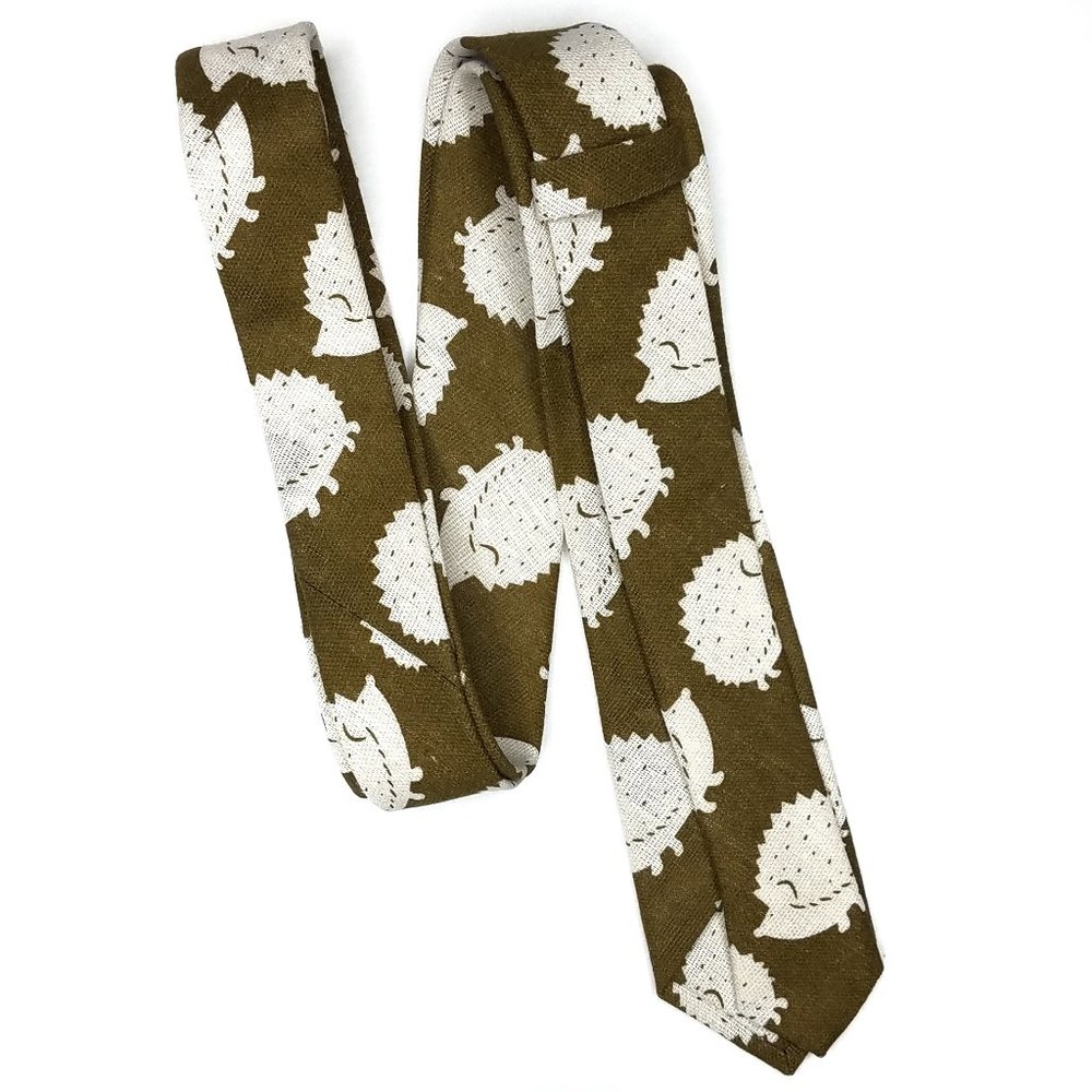 Necktie Hedgehog Animal print Neck tie Adult - Picture 4 of 8